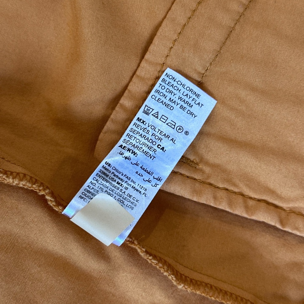 White House Black Market Yellow Utility Jacket - Picture 8 of 8